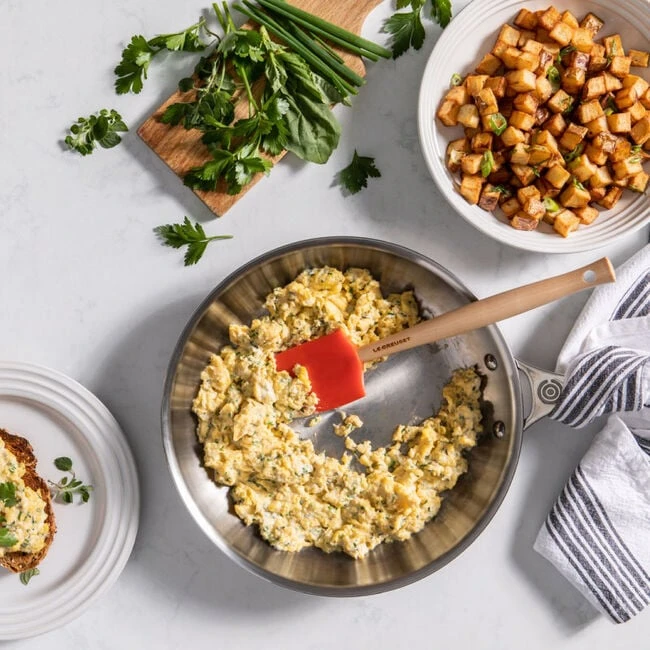 Le Creuset Stainless Steel Fry Pan 4 Le Creuset Stainless Steel Fry Pan - Image 2