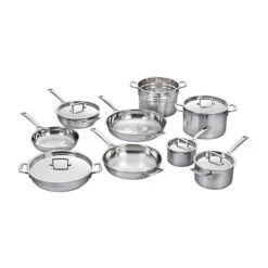 Le Creuset Store 7 Le Creuset Classic Stainless Steel 14-Piece Cookware Set
