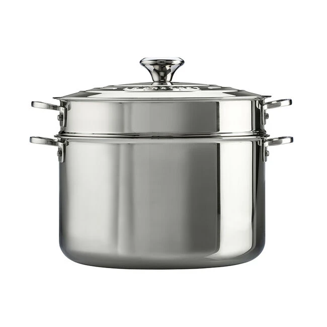Le Creuset Signature Stainless Steel Stockpot With Colander Insert 4 Le Creuset Signature Stainless Steel Stockpot With Colander Insert - Image 2