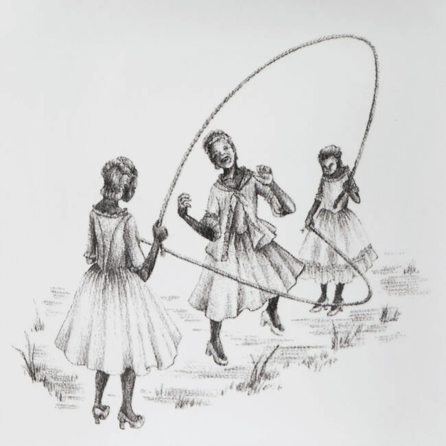 Le Creuset Harlem Toile De Jouy Mug - Girls Jumping Rope 3 Le Creuset Harlem Toile De Jouy Mug - Girls Jumping Rope - Image 2