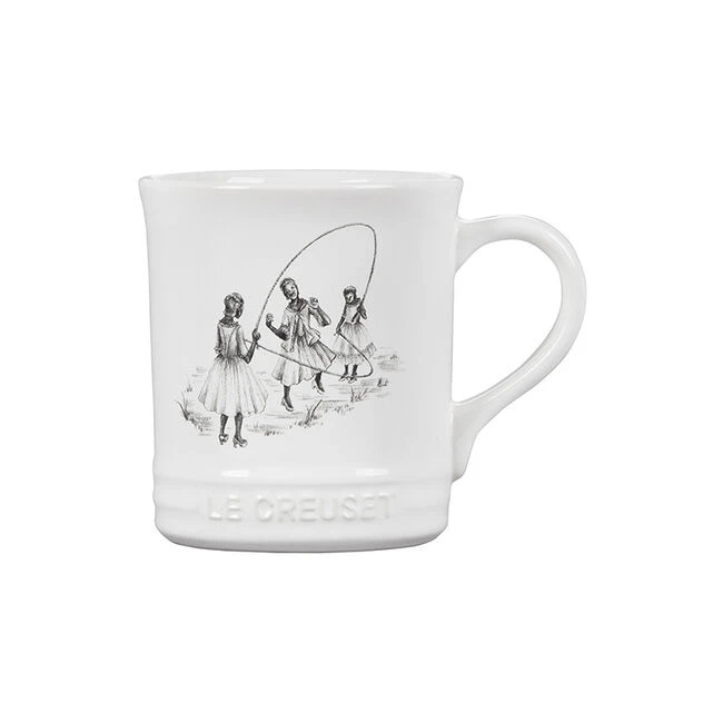 Le Creuset Harlem Toile De Jouy Mug - Girls Jumping Rope 2 Le Creuset Harlem Toile De Jouy Mug - Girls Jumping Rope