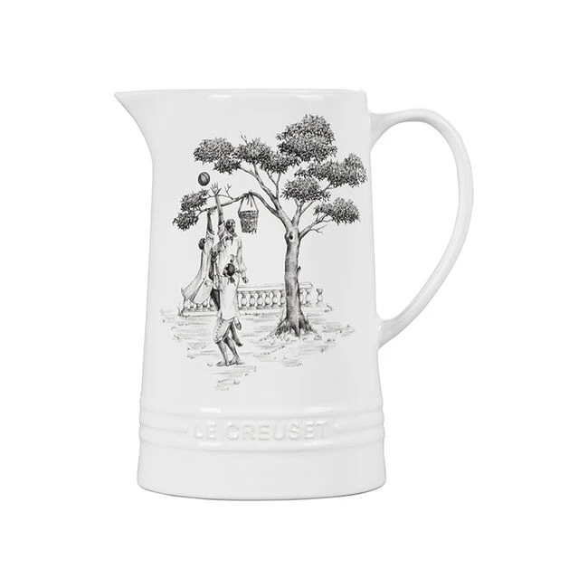 Le Creuset Harlem Toile De Jouy Pitcher 3 Le Creuset Harlem Toile De Jouy Pitcher