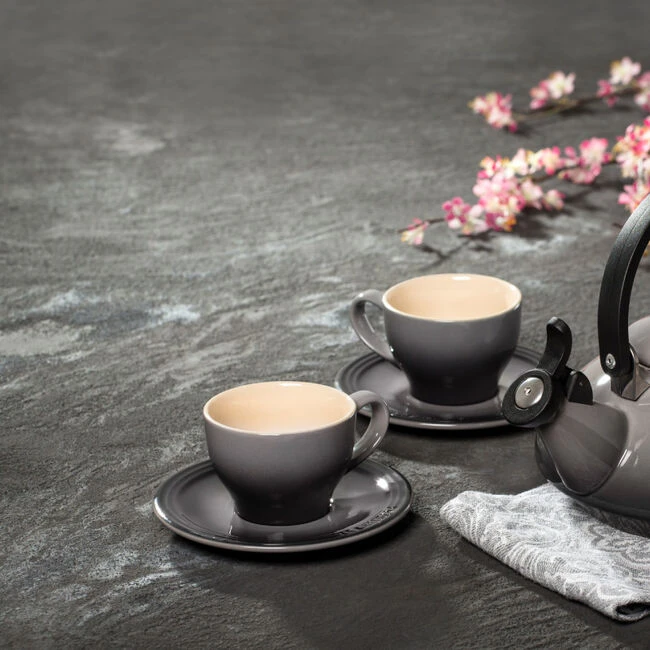 Le Creuset Cappuccino Cups And Saucers, Set Of 2 3 Le Creuset Cappuccino Cups And Saucers, Set Of 2 - Image 2