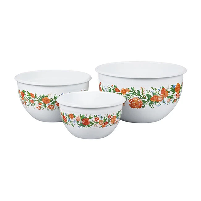 Le Creuset Springtime Serving Bowls, Set Of 3 3 Le Creuset Springtime Serving Bowls, Set Of 3