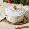 Le Creuset Noël Collection 12 Days Of Christmas Round Dutch Oven 2 Le Creuset Noël Collection 12 Days Of Christmas Round Dutch Oven -Le Creuset Store Noel12DayRDO Sq RET