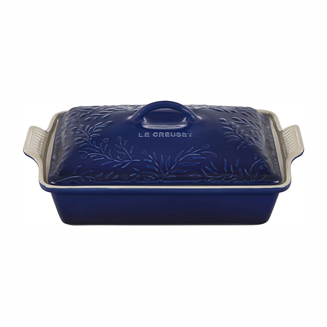 Le Creuset Olive Branch Collection Heritage Rectangular Casserole 10 Le Creuset Olive Branch Collection Heritage Rectangular Casserole - Image 8