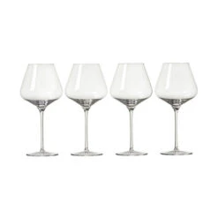 Le Creuset Burgundy Wine Glasses, Set Of 4