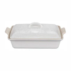 Le Creuset Olive Branch Collection Heritage Rectangular Casserole 16 Le Creuset Olive Branch Collection Heritage Rectangular Casserole -Le Creuset Store RS11625 PG07053AOB 33MW LPR