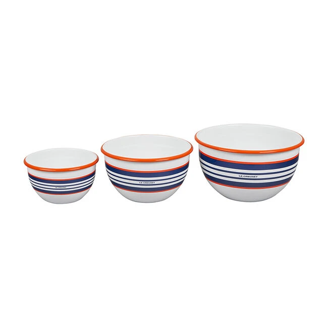 Le Creuset Everyday Enamelware Serving Bowl Set 3 Le Creuset Everyday Enamelware Serving Bowl Set