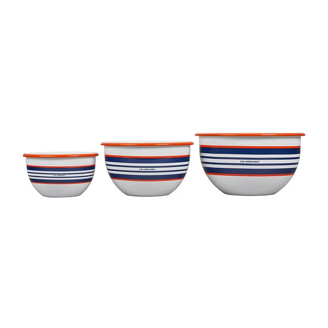 Le Creuset Everyday Enamelware Serving Bowl Set 4 Le Creuset Everyday Enamelware Serving Bowl Set - Image 2