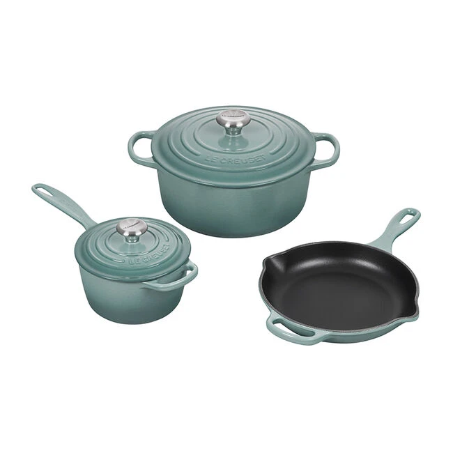 Le Creuset Signature Enameled Cast Iron 5-Piece Cookware Set 5 Le Creuset Signature Enameled Cast Iron 5-Piece Cookware Set - Image 3