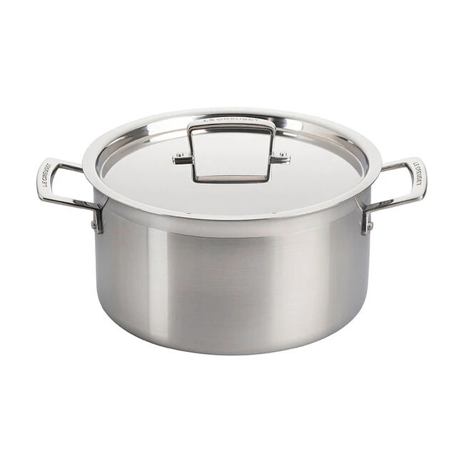 Le Creuset Classic Stainless Steel Stockpot With Lid 3 Le Creuset Classic Stainless Steel Stockpot With Lid