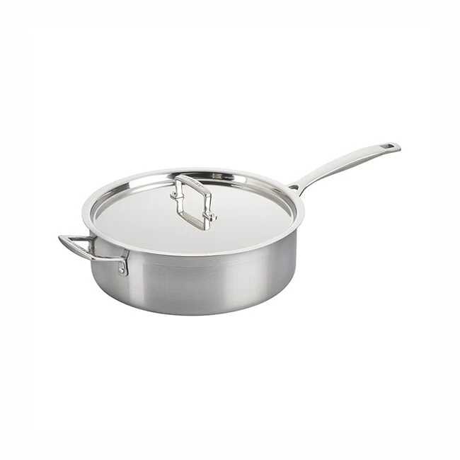 Le Creuset Classic Stainless Steel Sauté Pan With Lid 3 Le Creuset Classic Stainless Steel Sauté Pan With Lid