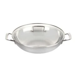 Le Creuset Classic Stainless Steel Wok With Glass Lid