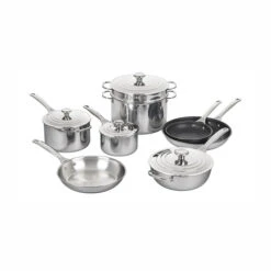Le Creuset Signature Stainless Steel 12-Piece Cookware Set