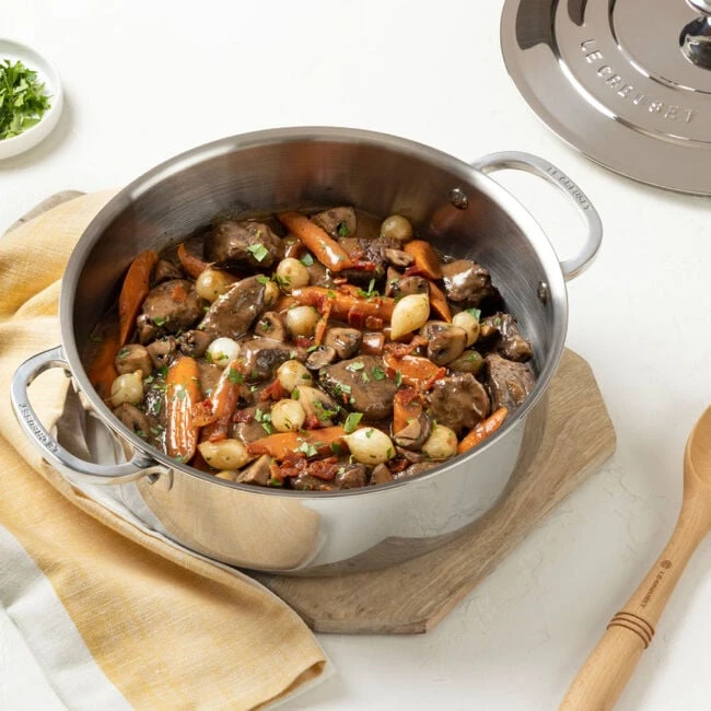 Le Creuset Stainless Steel Rondeau Pan 3 Le Creuset Stainless Steel Rondeau Pan