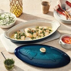 Le Creuset Fish Baker -Le Creuset Store agave fish baker g1