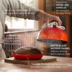 Le Creuset Bread Oven -Le Creuset Store bread oven infograhic