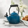 Le Creuset Demi Kettle -Le Creuset Store demi kettle SS knobg1