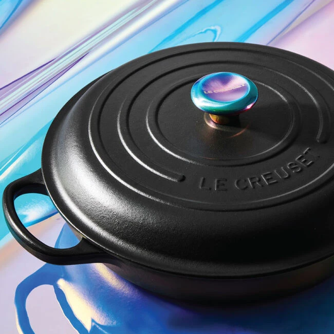 Le Creuset Braiser With Iridescent Knob 3 Le Creuset Braiser With Iridescent Knob