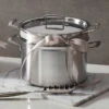 Le Creuset Classic Stainless Steel Pasta Pot With Colander Insert -Le Creuset Store lg ss stockpot colandar