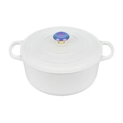Le Creuset Round Dutch Oven With Iridescent Knob
