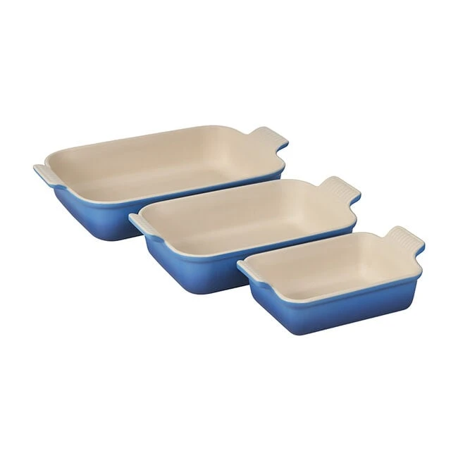 Le Creuset Heritage 3-Piece Rectangular Baking Dish Set 5 Le Creuset Heritage 3-Piece Rectangular Baking Dish Set - Image 3