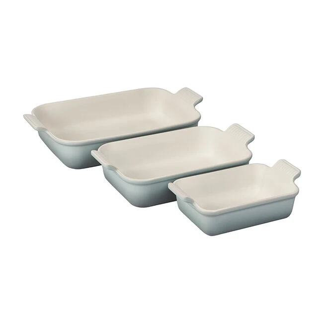 Le Creuset Heritage 3-Piece Rectangular Baking Dish Set 6 Le Creuset Heritage 3-Piece Rectangular Baking Dish Set - Image 4