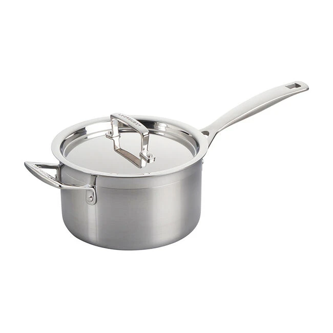 Le Creuset Classic Stainless Steel Saucepan With Lid 4 Le Creuset Classic Stainless Steel Saucepan With Lid - Image 2